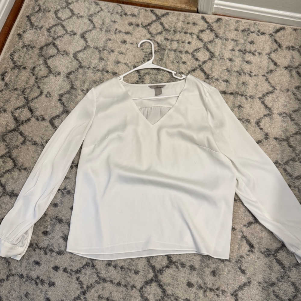 H&M Elegant White Blouse